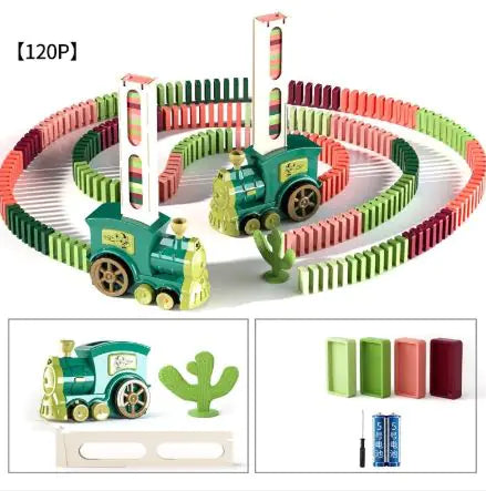 Electric Train Domino Blocks