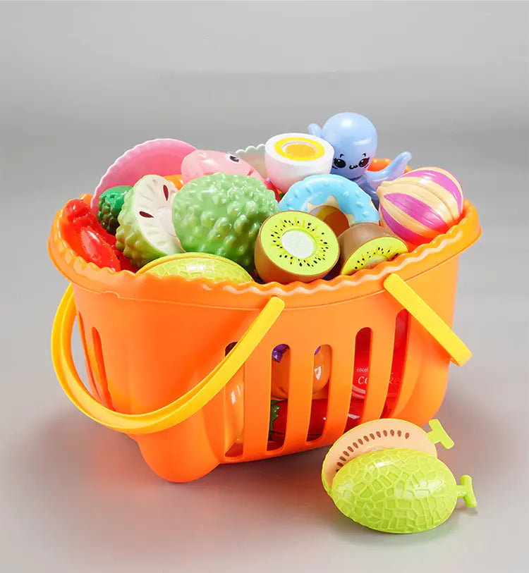Fruit Cutting Toy Set for Kids - Kitchen Playset